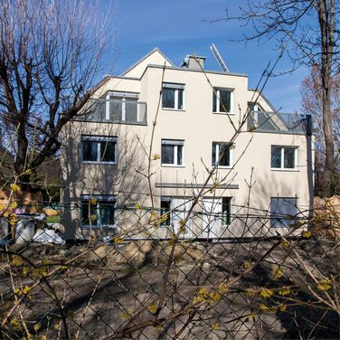 Außenansicht Doppelhaus am Liesingbach