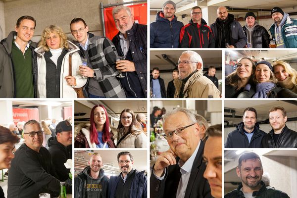 Gäste der Gleichenfeier