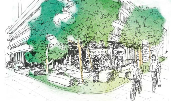 AVORIS Gmischter Block Architekturskizze