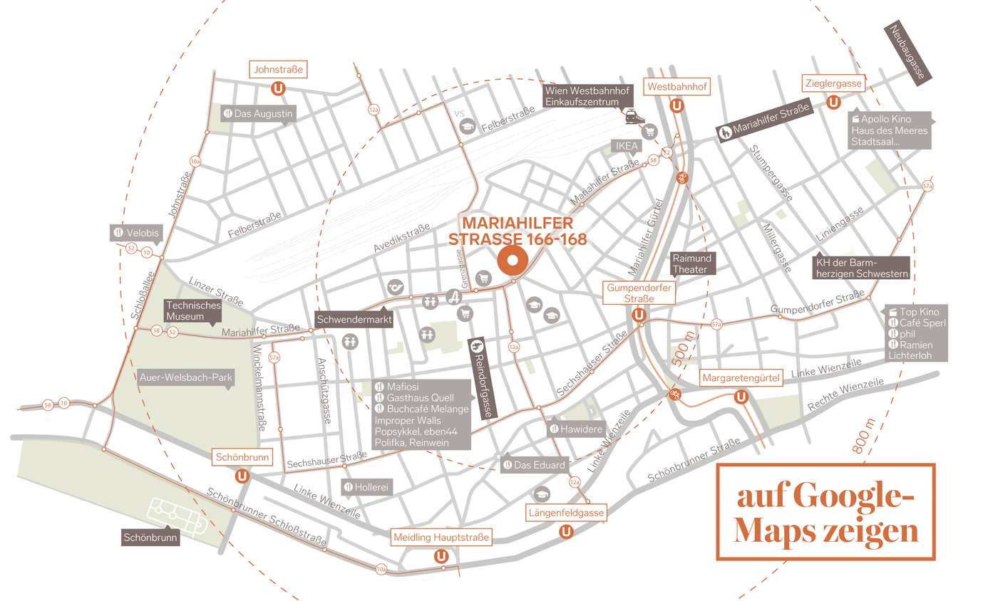 Wiener Stadtoase Google Map